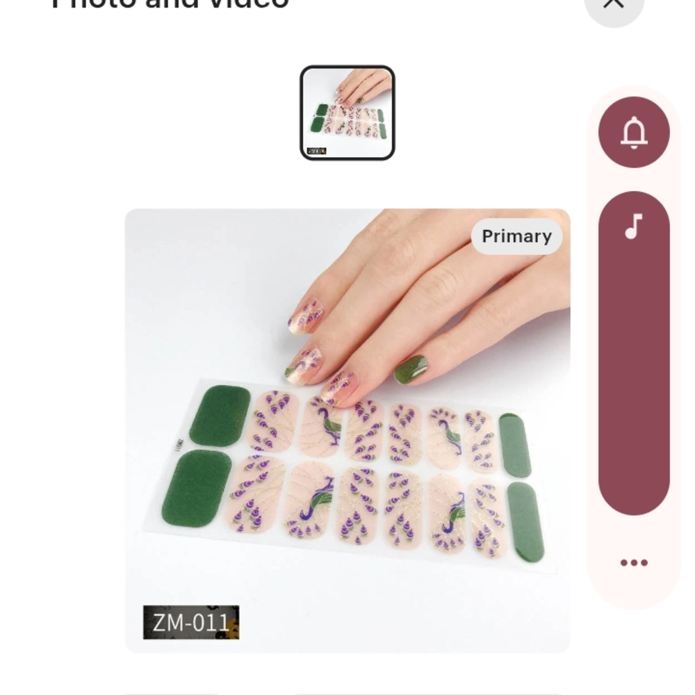 Floral Nail Art Stickers